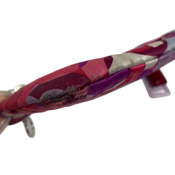 COACH Poppy Signature Wallet Pouch Bag 2 Tags PARTS ONLY - NO STRAP - FLAWs - Picture 10 of 14